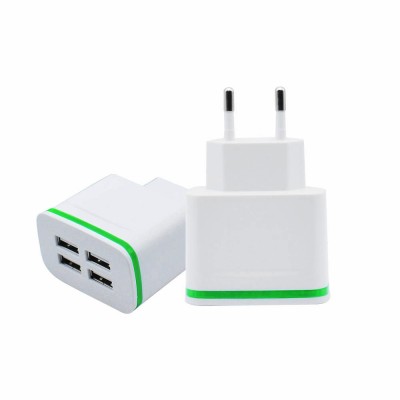 Universal 4 Ports Usb Charger Power Adapter 5V 4A EU Plug Travel Wall Charger For Samsung iPhone iPad Sony HTC LG Tablets