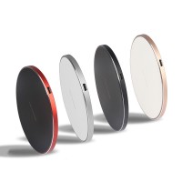 High Quality 10W Qi Wireless Fast Charger for Mobile Phone with LED